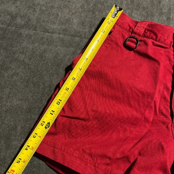 Point Zero x Nicole Benisti Red Cargo Shorts Women's 9 (fits 6) - Picture 4 of 5